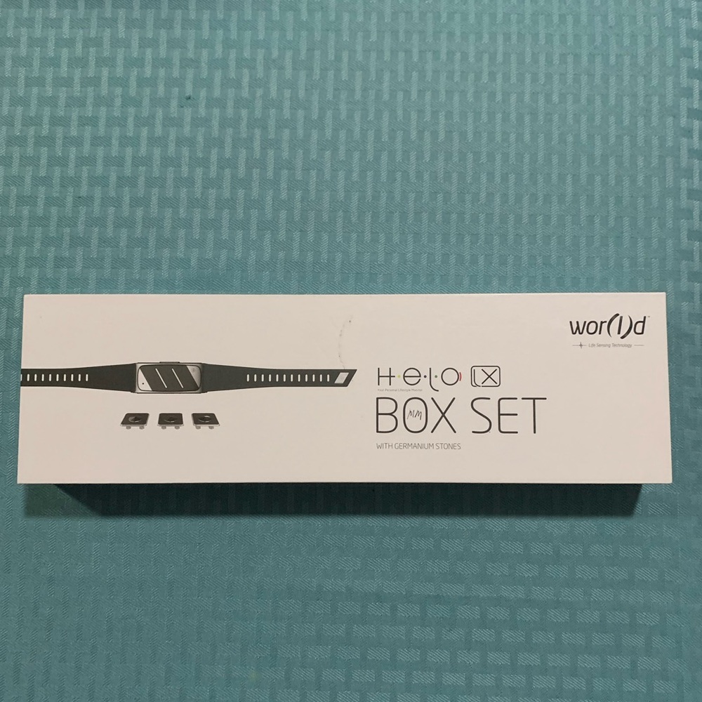 HELO LX Smartband Fitness & Health Monitor Box Set. Never used.